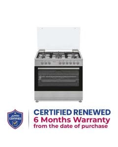 Indesit 90x60 5 Burner Full Gas Cooking Range Made in Turkey - Inox | IM9GC6KCX/MEA