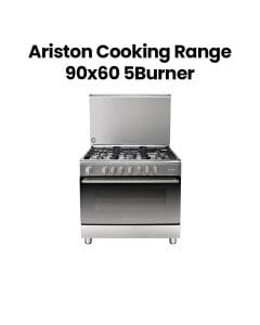 Ariston A9GG1FC (X)/EX 5 Burners Maxi Oven- 90x60 CM 120 Liter - Silver