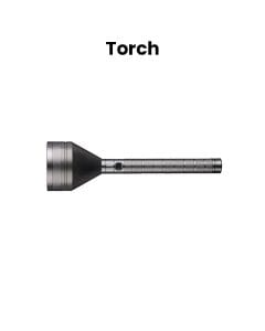Mr. Light Rechargeable Flashlight Torch, High Power LED, Durable Design, Advanced Technology, Compact Portable Design - Grey - MR330