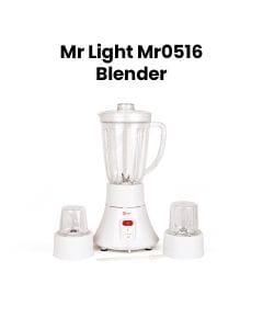Mr. Light Blender, 20,000 RPM High-Speed Performance, 3-Speed Control Settings, Fast And Convenient Kitchen Helper - White - MR 0516