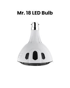 Mr. Light Aluminium Lamp Cover LED Bulb, Long-Lasting Performance, Energy-efficient LED Technology, Durable And Sturdy Build Quality - White - MR 18