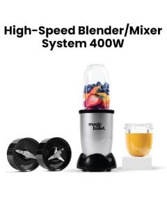 Magic Bullet MB4-0612 6-Piece High-Speed Blender/Mixer System, 400W, 0.6L
