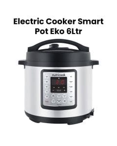 Nutricook 6L Smart Pot Eko Electric Cooker, Digital Multi-Function Pressure Cooker for Fast & Healthy Cooking | NC-SPEK6