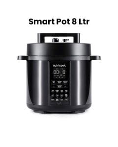 Nutricook Smart Pot 2 Electric Pressure Cooker 8L, Large Capacity Digital Multi Cooker for Fast Healthy Cooking | NC-SP208K