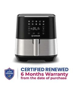 Nutricook Rapid Air Fryer 5.5L 1700W, Large Capacity Digital Air Fryer for Healthy Oil-Free Cooking, Fry Bake Roast| NC-AF205