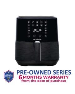 Nutricook Rapid Air Fryer 5.5L 1700W, Large Capacity Digital Air Fryer for Healthy Oil-Free Cooking, Fry Bake Roast | NC-AF205K