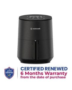 Nutricook Air Fryer Mini V2 3.3LDigital Air Fryer – Compact Space-Saving Design, Rapid Hot Air Technology, Healthy Oil-Free Cooking - Black | NC-AFM033K