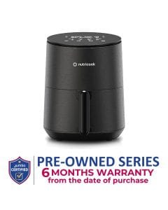 Nutricook Air Fryer Mini V2 3.3LDigital Air Fryer – Compact Space-Saving Design, Rapid Hot Air Technology, Healthy Oil-Free Cooking - Black | NC-AFM033K