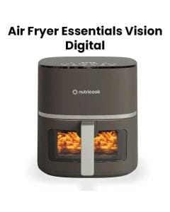 Nutricook Air Fryer Essentials Vision Digital Air Fryer – Rapid Hot Air Technology, Touch Control Panel, Healthy Oil-Free Cooking | NC-AFE152V
