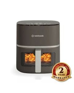 Nutricook Air Fryer Essentials Vision Digital Air Fryer – Rapid Hot Air Technology, Touch Control Panel, Healthy Oil-Free Cooking | NC-AFE152V