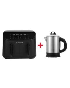 Nutricook NC-AFD185 Air Fryer Duo 8.5L Oil-Free Digital Air Fryer + Zenan ZEK-083-1.8B Electric Kettle 1.8L Fast Boil Water Heater