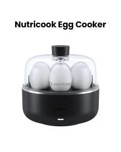 Nutricook Egg Cooker 2 – Quick Electric Egg Boiler, Multiple Boil Level Settings, Compact Countertop Breakfast Cooker