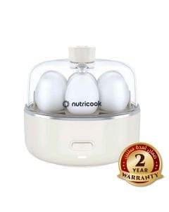 Nutricook Egg Cooker 2 – Quick Electric Egg Boiler, Multiple Boil Level Settings, Compact Countertop Breakfast Cooker - Sand | EC207ME-S