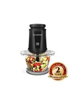 Nutricook Electric Chopper 1.2L – Durable Glass Bowl, Powerful Fast Chopping Motor, Easy One-Touch Food Preparation | NC-CH1200