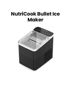 Nutricook Bullet Ice Maker – Fast Ice Production, Compact Countertop Design, Easy One-Touch Operation for Home Use - Black | NC-ICY510K