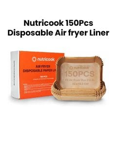 Nutricook Air Fryer Liners 22cm 150 Pcs – Non-Stick Disposable Sheets, Easy Clean Cooking, Heat-Resistant Material | NC-AFL200