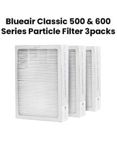 Blueair Classic 500 And 600 Series Particle Filter, Dual Protection Filter, HEPASilent Technology, Durable Design - White