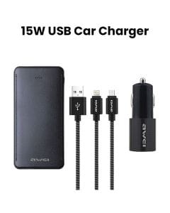 Awei Car Charger Assorted Color | X15