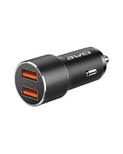 Awei Dual USB Fast Car Charger 36W | C-856