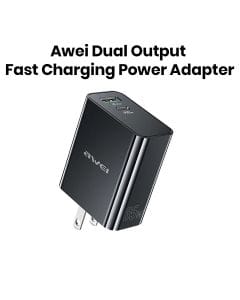 Awei Dual Output Fast Charging Power Adapter - Black | PD58