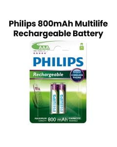 Philips Nickel-Metal Hydride AA, 800 mAh 2-Blister |R03B2A80/97