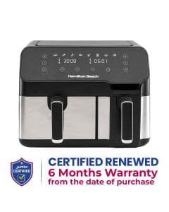 Hamilton Beach Dual Size Digital Air Fryer 8.5L - Silver | AF5232-ME