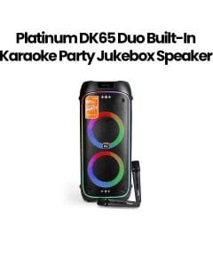 Platinum DK65 Duo Built-In Karaoke Party Jukebox Speaker 