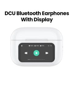 DCU Tecnologic Bluetooth Earphones with LED Display – White |34152080