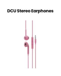 DCU Tecnologic Stereo Earphones 3.5 mm Jack – Pink |34151002