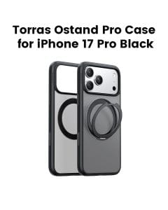 Torras Ostand Pro Series Mobile Case for iPhone 17 Pro - Black | X00FX2581