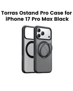 Torras Ostand Pro Series Mobile Case for iPhone 17 Pro Max - Black | X00FX2582