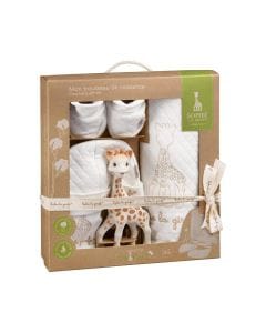 Sophie la Girafe Natural Rubber Newborn Gift Set Birth Toy Teether Rattle Sensory Toy 0+ Months BPA-Free Safe White | SLG220129