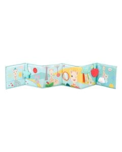 Sophie La Girafe 3 In 1 Foldable Soft Sensory Baby Book 0+ Monthss, Fresh Touch Collection, 2 Sided Black And White - Multicolour
