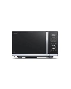 Sharp 25L Flatbed Microwave Oven with Grill, 10 Power Levels, Auto Defrost, Preset Cooking Programs | Black - R-25GGRF-BK3