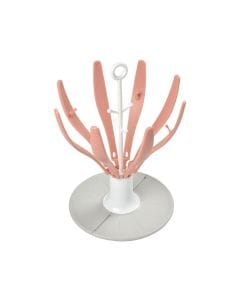 Beaba Flower Foldable Draining Rack, Space-Saving, Easy To Fold, Baby Feeding Essentials, Compact And Transportable - Pink