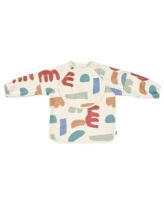 Beaba 2 In 1 Bib With Removable Sleeves Playful, Soft And Lightweight Material, It Can Be Easily Cleaned, Machine Washable At 30AC - Multicolour