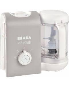 Beaba 4-in-1 Baby Food Maker Steamer Blender Heater Defroster 1L BPA-Free Fast Cook 15min Baby Puree Meals Velvet Grey | 916304