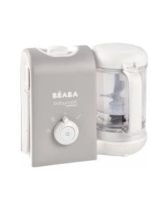 Beaba 4-in-1 Baby Food Maker Steamer Blender Heater Defroster 1L BPA-Free Fast Cook 15min Baby Puree Meals Velvet Grey | 916304