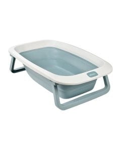 Beaba Eazy Pop Camele'O Bathtub, Foldable And Ultra-Compact, Non-Slip Feet, Ergonomic Design, Spacious And Comfortable Seat - Baltic Blue
