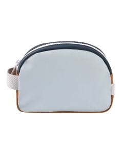 Beaba Faro Toiletry Bag, Waterproof, PFAS-Free, Customizable Name Tag, Wide Zip Opening - Night Blue