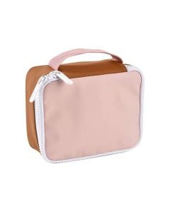 Beaba Isothermal Snack Bag Faro, Keeps Food Warm Or Cool For Several Hours, Spacious 2.7L Capacity, Wide Zippered Opening - Dusty Rose