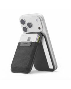 Spigen Slim Fold MagFit Magnetic Wallet for iPhone 17–12 and Pixel 10, 12-Card Holder with Adjustable Stand