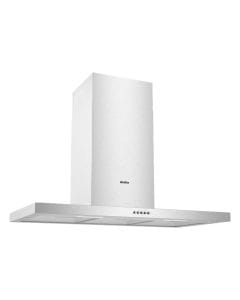 Simfer 90cm Wall-Mounted Cooker Hood, 3 Speed Settings, Powerful Kitchen Ventilation, Modern Chimney Design | Silver - SMF8933