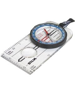 Silva Explorer 2.0 Hiking Compass with DryFlex Grip, Luminous Markings and Declination Adjustment for Trekking and Outdoor Navigation