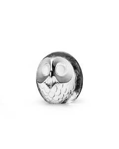 Maleras Owl Crystal Sculpture, Handcrafted Swedish Cast Crystal Figurine, Engraved & Sandblasted Design, Signed by Mats Jonasson