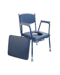 CareMax CA6997 Steel Commode Chair | Height-Adjustable Toilet & Shower Chair, Durable Steel Frame | 2000000069975
