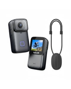 SJCAM C200 Pro Action Camera 4K with 6-Axis Stabilization, Dual Touch Screens, 30M Waterproof Design, 7-Hour Battery & 64GB Card | Black