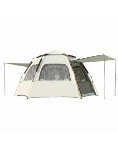 Beauenty Hexagonal Instant Camping Tent for 6–8 People, Large 270 x 270cm Waterproof Pop-Up Family Shelter