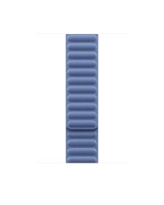Apple 46mm Magnetic Link Watch Band, Medium/Large, Adjustable Magnetic Closure, Comfortable Woven Design - Wildflower Blue | MKRR4ZM/A