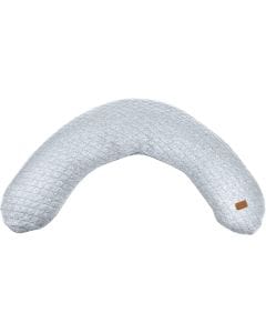 Beaba 170cm Large Maternity Nursing Pillow Pregnancy Breastfeeding Support Fleur de Coton Micro-Pearl Fill Heather Grey | 508172